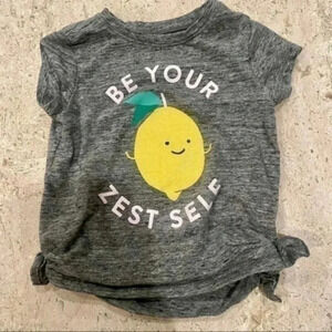 Old Navy Girls BE YOUR ZEST SELF Shirt 18-24 months